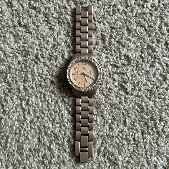 NY&CO women’s rose‎ gold/crystal vintage stainless steel watch length: 6inches - Picture 1 of 8